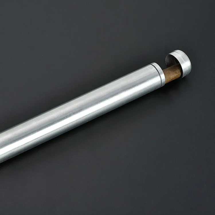 1 шт., классический алюминиевый дорожный Чехол для сигар, держатель для сигар, 1 шт., 200*25 мм, для сигар tu1251