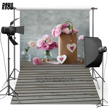 

DAWNKNOW Flower Floor Glass Bottle New Fabric Polyester Background For Wall Baby Vinyl Backdrop For Family Photo Studio F2440