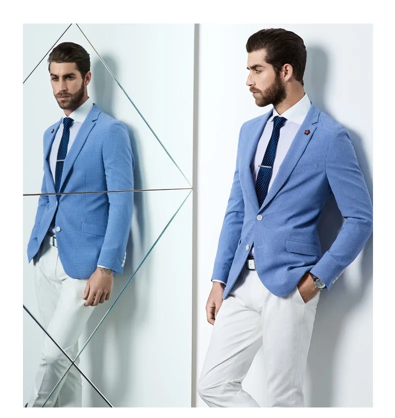 lichtblauw blazer