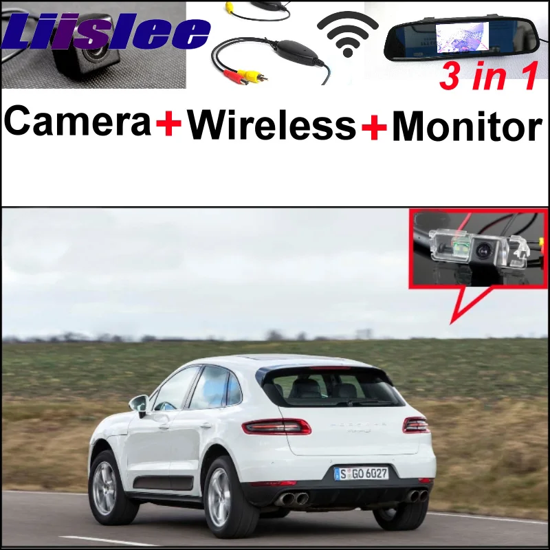 

3 in1 Special Wifi Camera + Wireless Receiver + Mirror Monitor Easy DIY Back Up Parking System For Porsche Mancan 2014 2015
