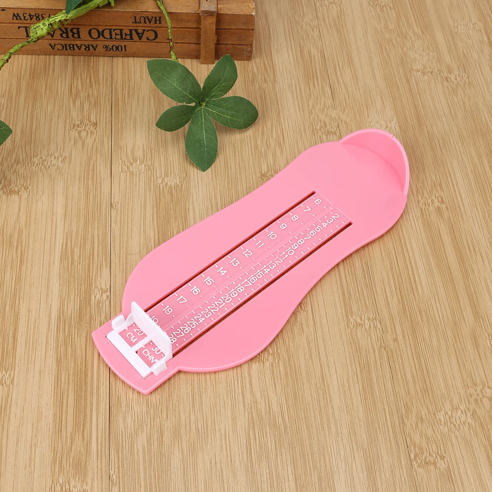 2 Colours Kid Infant Foot Measure Gauge Shoes Size Measuring Ruler Tool Available ABS Baby Car Adjustable Range 0-20cm
