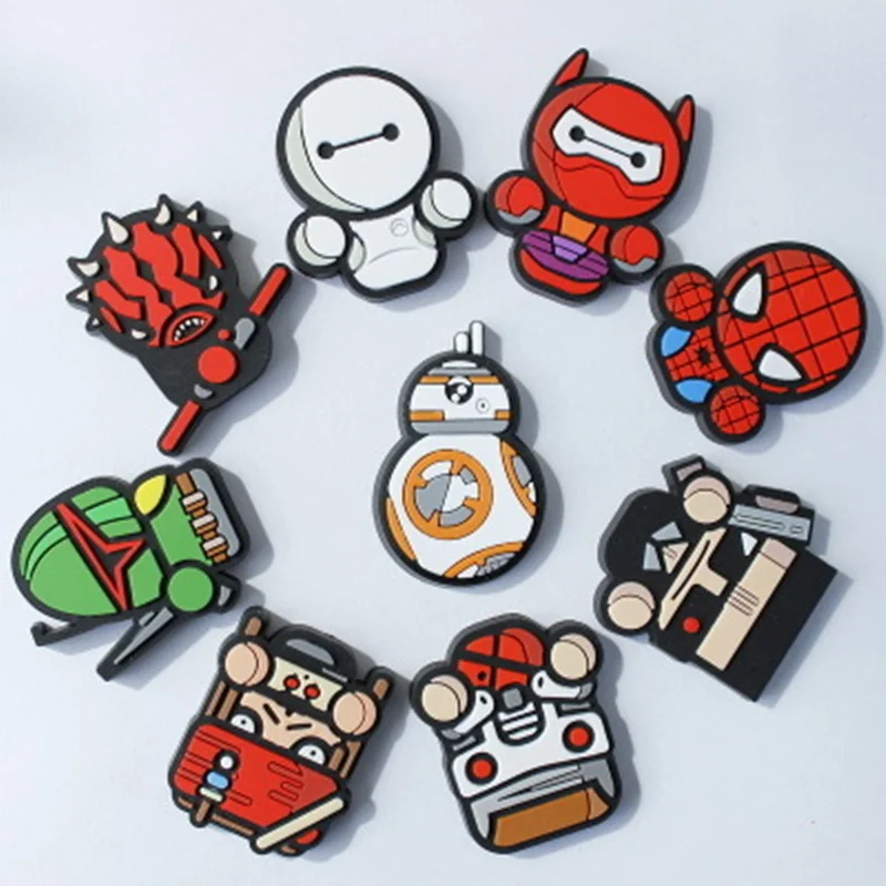 9 шт. милая Пиратская брошь с иконкой Baymax из мультфильма значок аниме супергерои