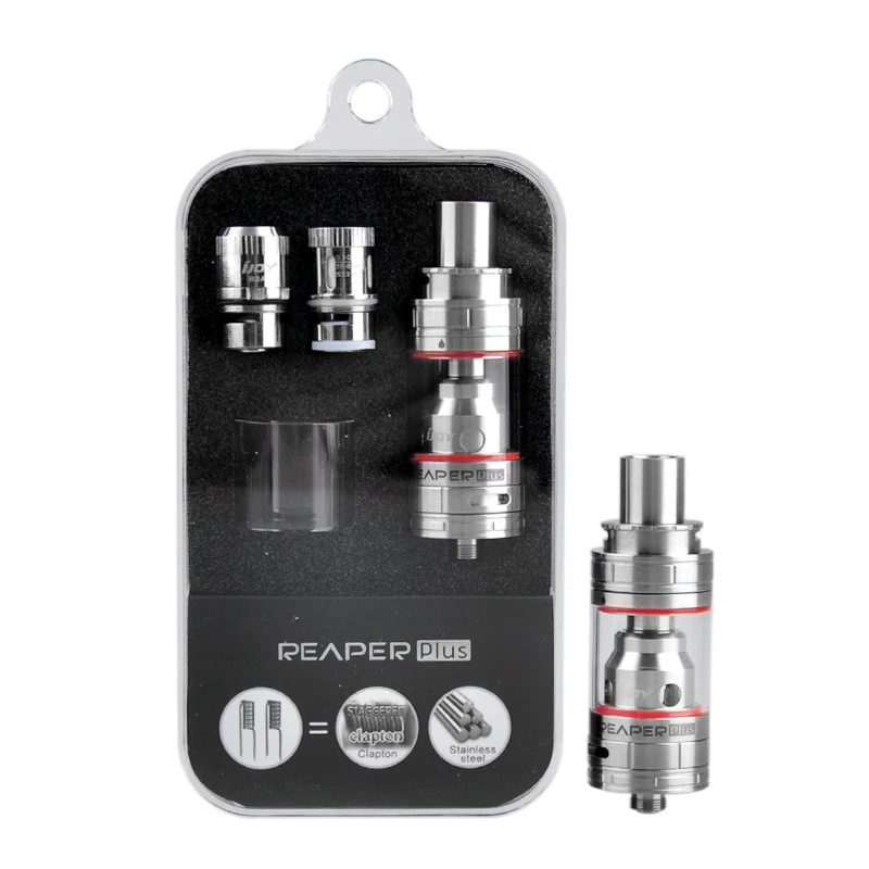 Ijoy Reaper Plus Tank Kit 3.8ml 22.6mm Vape E Cigarette Atomizer Tank Elektronik Sigara Atomizer Atom RBA Vaporizer e-cigarette