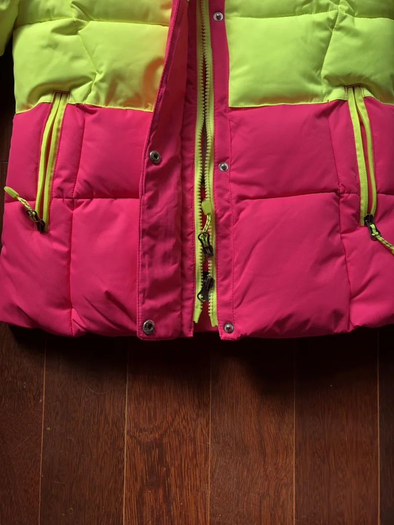 30 градусов Утепленная зимняя флисовая куртка спортивная одежда для катания на лыжах куртка Водонепроницаемый детей; Лыжная куртка; зимнее пальто для маленьких мальчиков Лыжный Спорт Сноубординг Костюмы