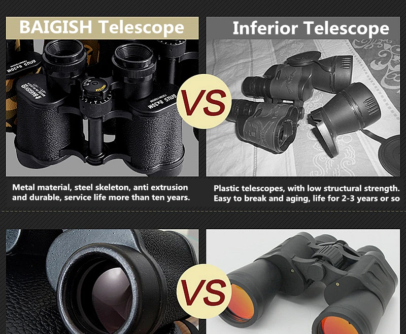 telescópio de cobre puro militar binóculos profissional spotting scope com telêmetro hd visão noturna