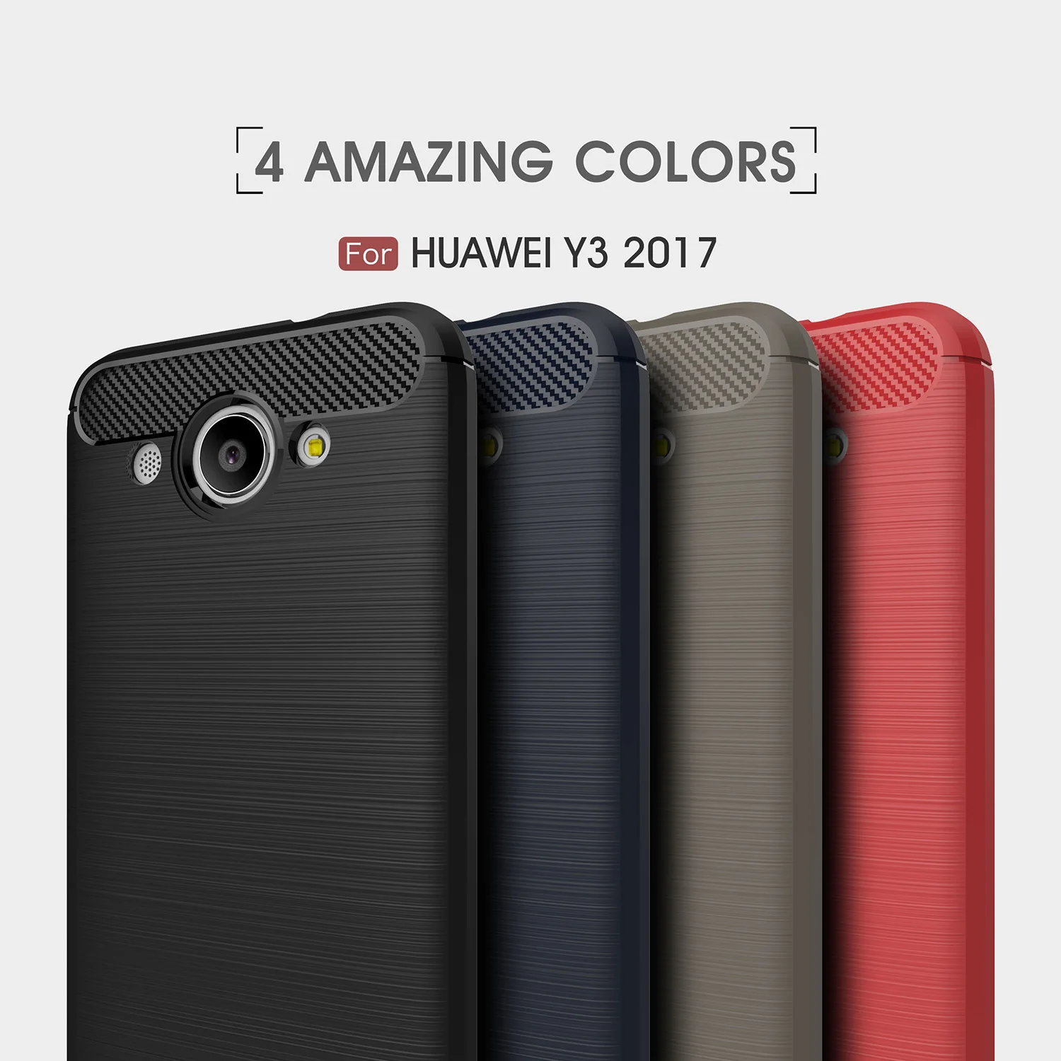 Best Carbon Fiber Fundas For Huawei G9 Plus Y6 Pro Honor 8 Lite Enjoy 6 Nova Plus 6C Magic P10 Plus Lite Y7 Y5 Y3 2017 Case Cover TPU