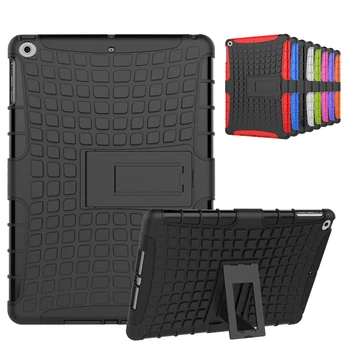 

For iPad 9.7 2017 2018 Shockproof Hybrid Heavy Stand Case Silicon PC+TPU Armor Hard Shell Knock For ipad 9.7 2017 Cover