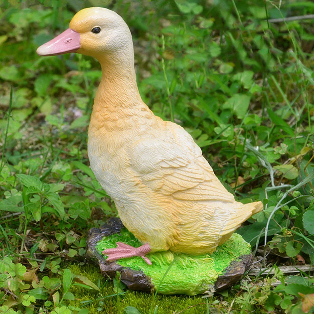 

Simulation Outdoor Realistic Decor Crafts Resin Artificial Duck Statues Home Garden Sculpture Ornaments Pond Model Landscape