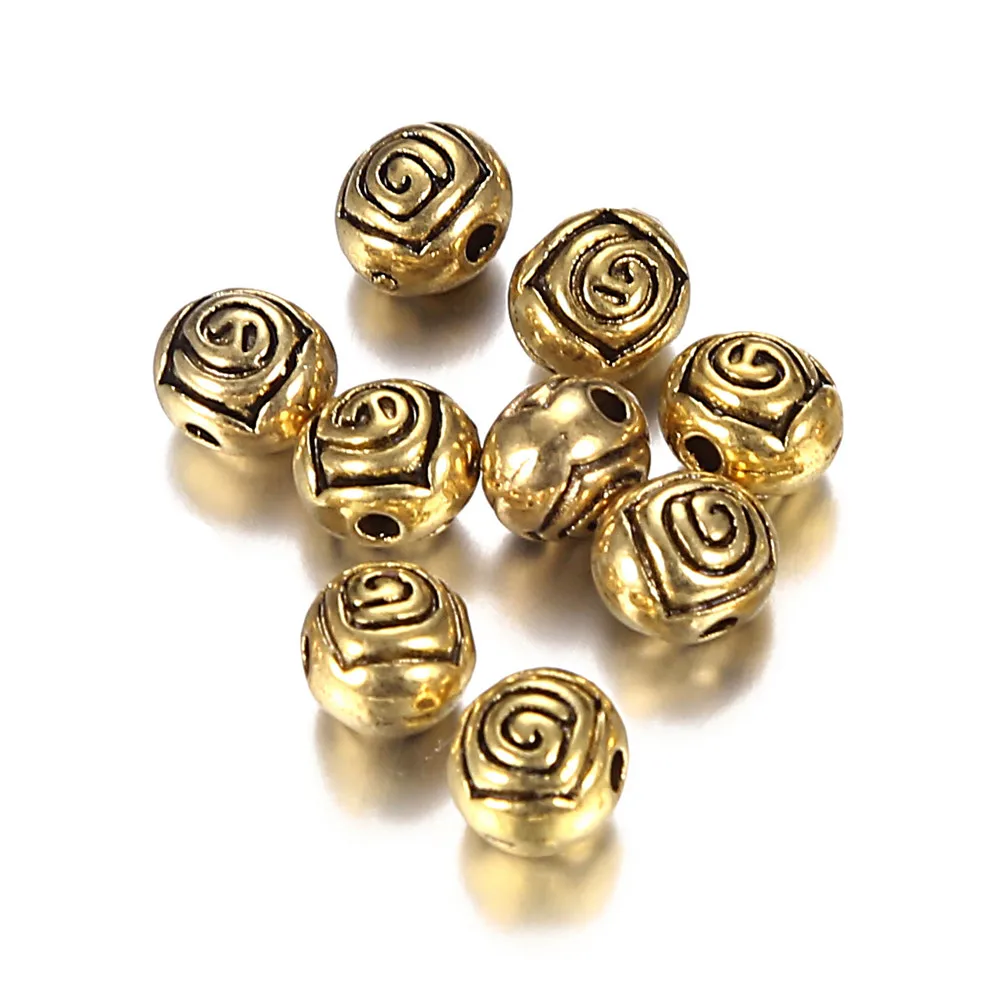 Buy 20PCS 6x7mm Gold Silver Color Zinc Alloy Flower