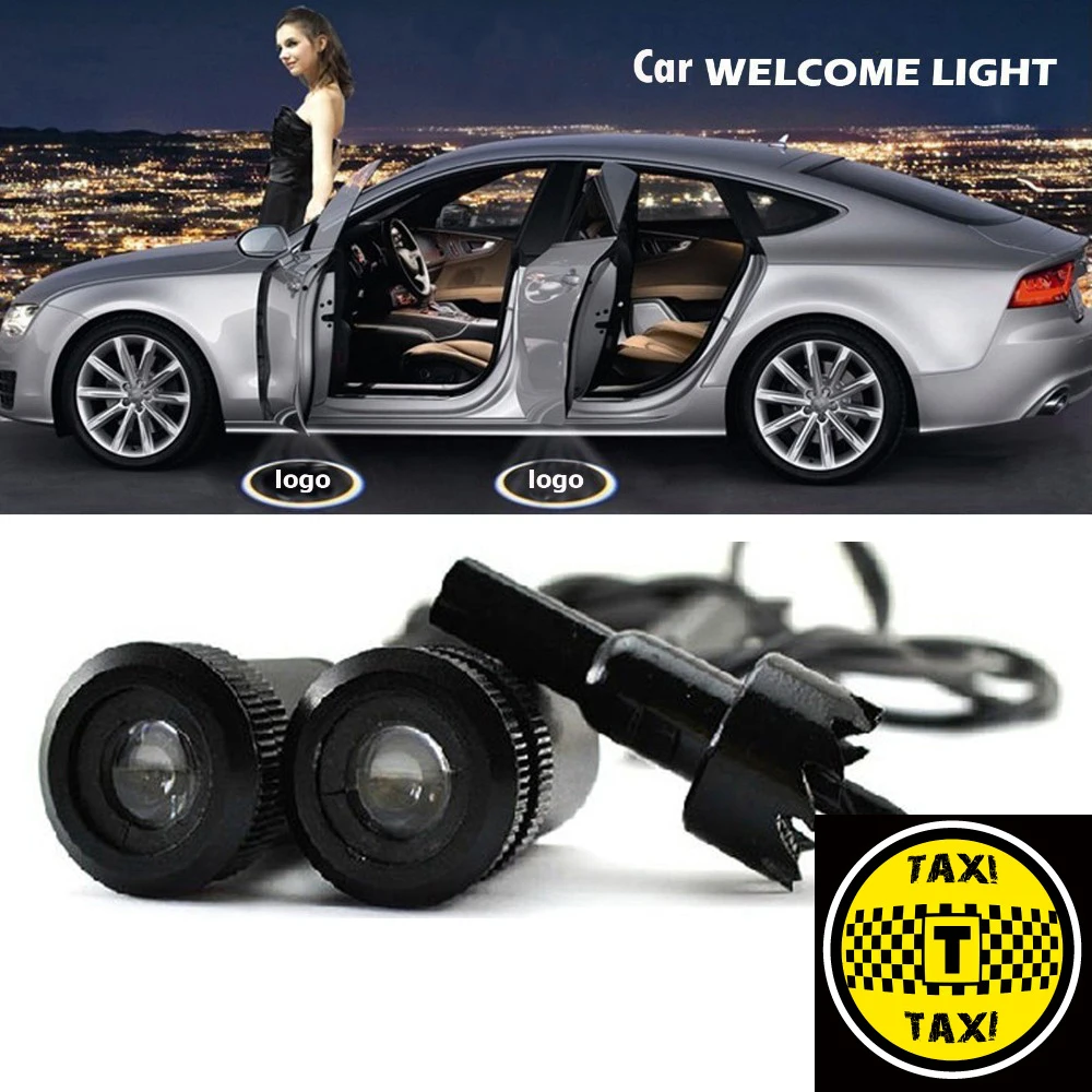 

2 X Car Door Light Laser Welcome Ghost Shadow Projector Logo Light for Taxi