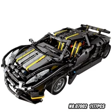 XB 07002 блок 1177 шт. серии Balisong Малый суперкар комплект дети учебного Конструкторы кирпичи Игрушечные лошадки