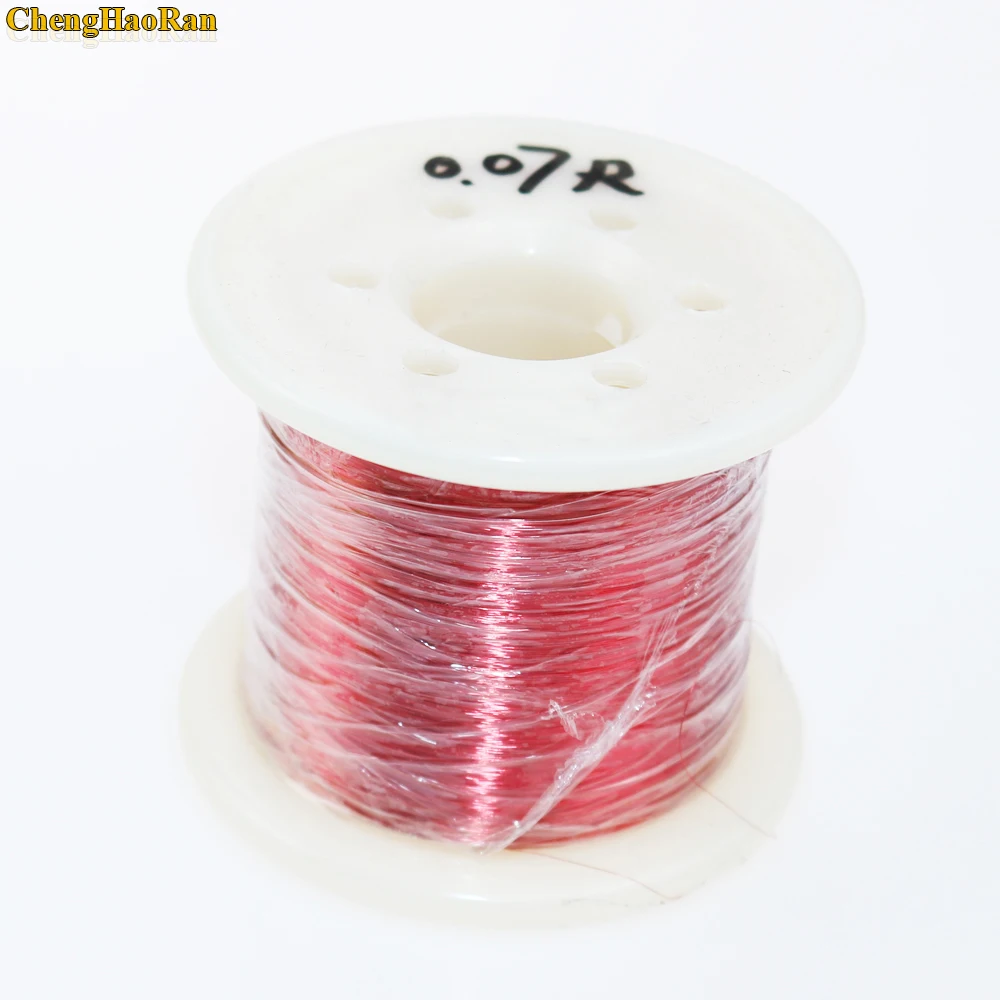

ChengHaoRan 0.07 mm Red 2000m/ pc, QA-1-155 New Polyurethane Enameled Wire Copper wire