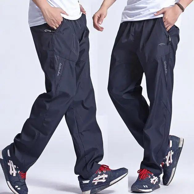 new outdoor mens sports pants quickly dry jogging pants man running plus size jogging pants
