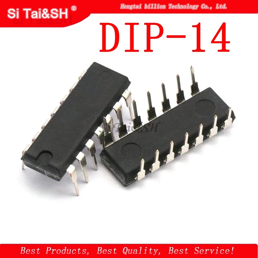 

CD4011BE CD4011 DIP-14 4011 QUAD 2-INPUT NAND GATE IC 10pcs/lot