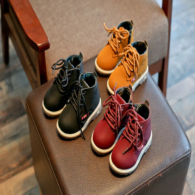 

Water Shoes Kids Winter Warm Boots 2018 New Fashion Baby Boy Girls Children's Martin Snow Boots 1 2 3 4 5 6 7 8 9 Year 21
