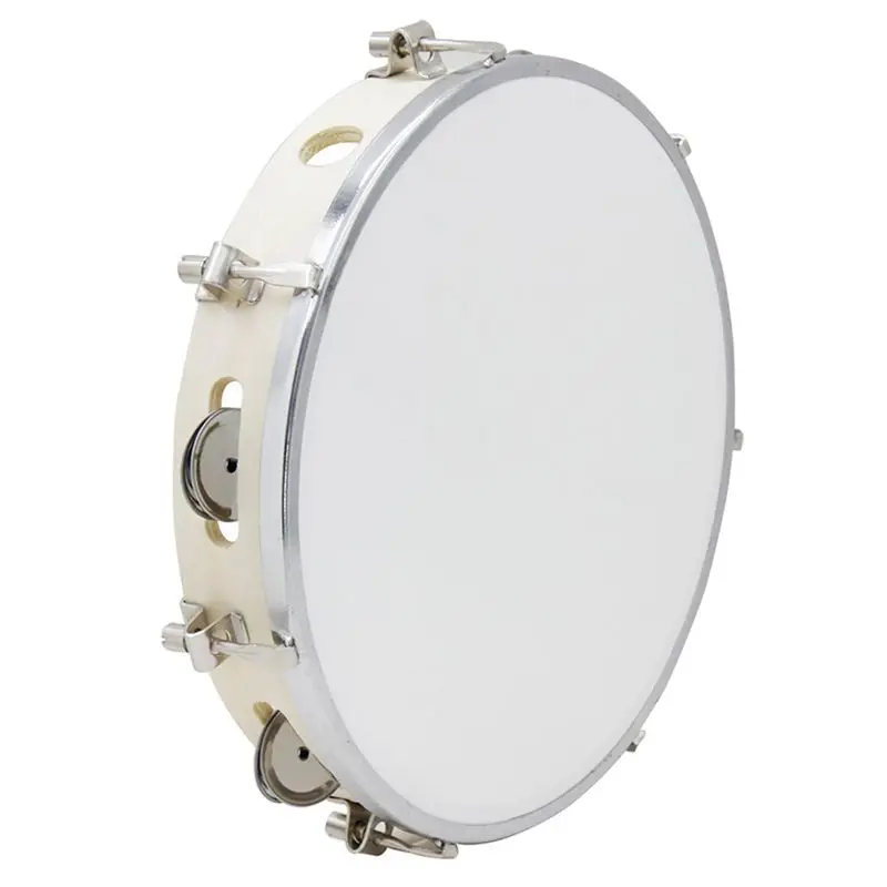 

10 in Tambourine Capoeira Leather Drum Tambourine Samba Brasil Wooden Tambourine Precussion Music Instrument For Sale 150 D