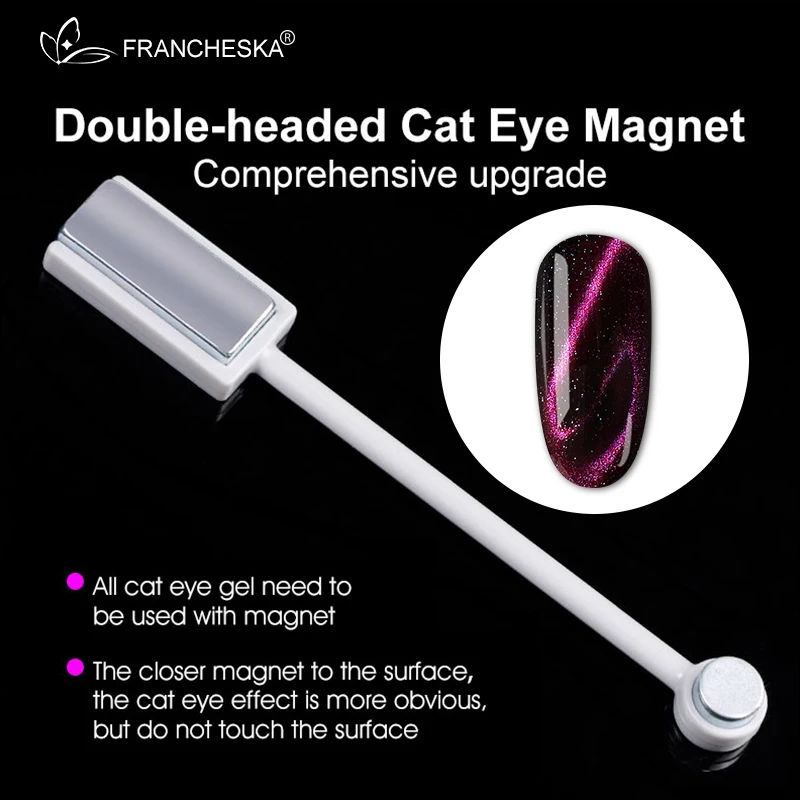 Francheska сильная Магнитная палочка для ногтей 3D эффект кошачьих глаз магнит для УФ-рисования УФ гель лак для ногтей лампа инструмент для дизайна ногтей гель лак