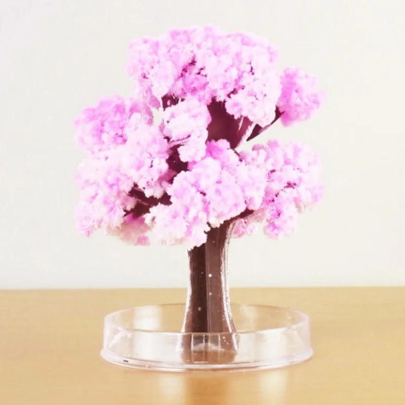 

DIY Paper Flower Artificial bouquet Magic Sakura Tree Desktop Cherry Blossom Kids Education Toys for baby Gift Cheap