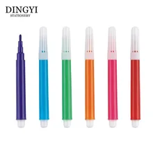 DINGYI мини 12 цветов художественный Маркер Набор ручек для рисования детей водные цветные маркеры безопасные нетоксичные граффити школьные канцелярские принадлежности