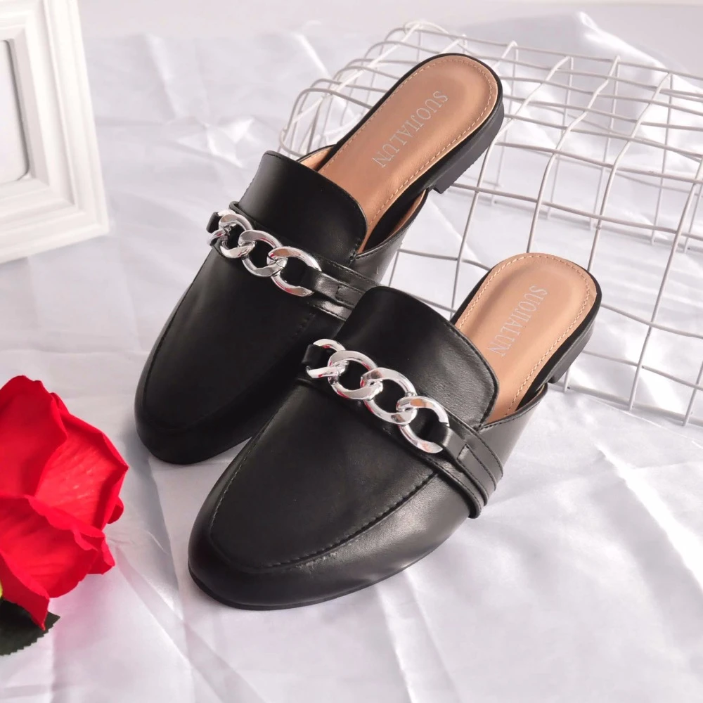 Bailehou Women Flat Slippers Slip On Mules Women Casual Loafers Brand Chain British Shoes Platform Sandals Chaussure Big Size 41 Slippers Aliexpress Bailehou Women Flat Slippers Slip On Mules Women Casual Loafers Brand Chain British Shoes Platform Sandals Chaussure Big Size 41 Slippers Aliexpress
