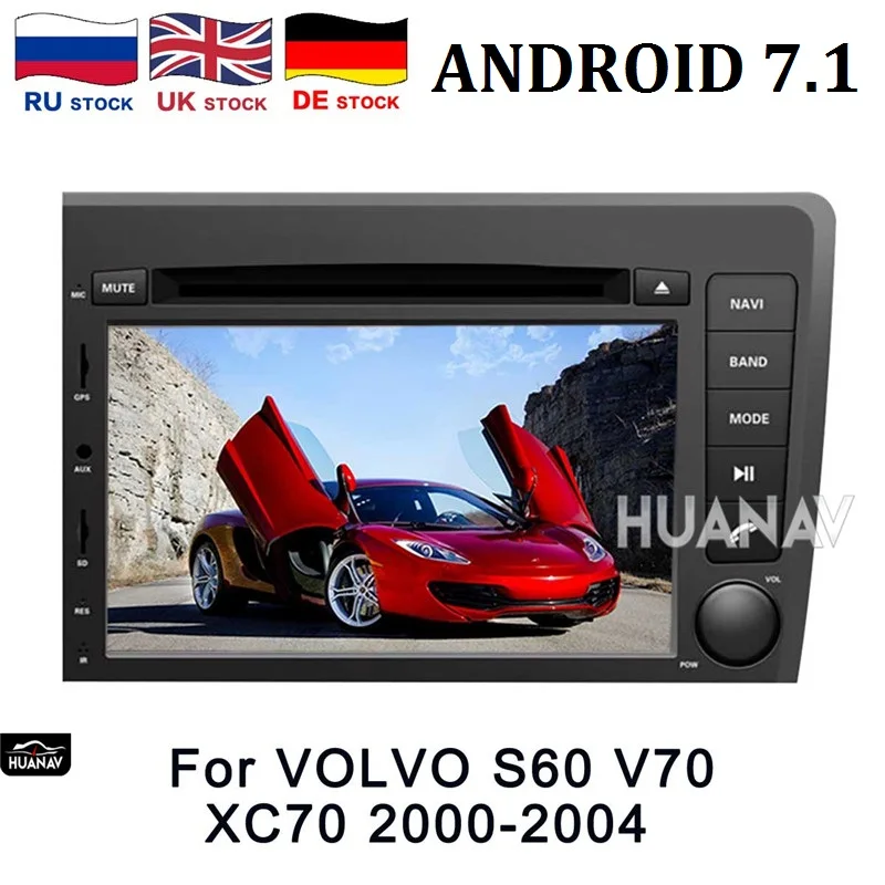 Автомобильный dvd-плеер gps навигация для VOLVO S60 V70 S80 XC70 2000-2004 автомобильный мультимедийный плеер 2 din радио gps Android 6 авто стерео