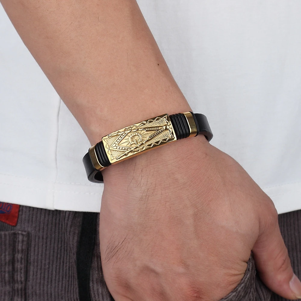Genuine Leather Bracelet Jewelry For Birthday Gift