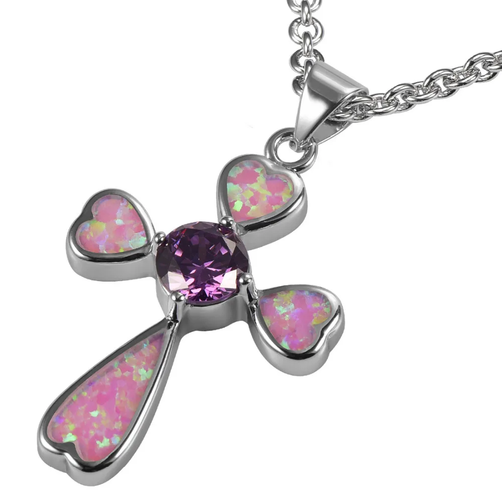 

Pink Fire Opal 925 Sterling Silver Pendant P178