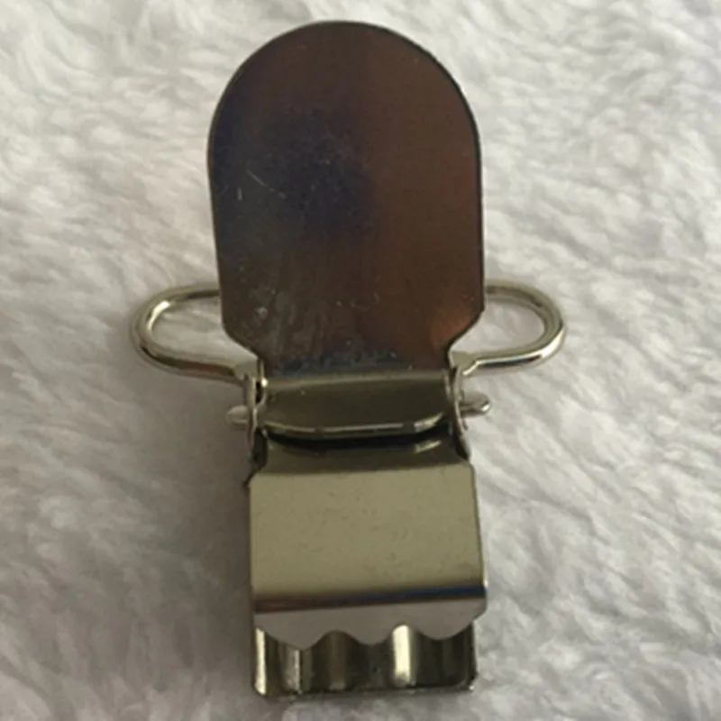 50pcs lead free metal pacifier paci suspensorio suspender clips holders clip holder cloth