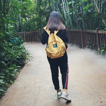 

New canvas bag art canvas bag academy Backpack School Bag