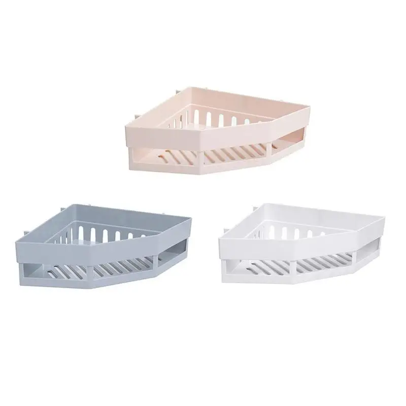 1 قطعة الحمام الزاوية الفضاء استنزاف رفوف الحمام تخزين الرف الحاويات حامل مفيدة الصابون الشامبو شفط مصاصة تخزين حامل