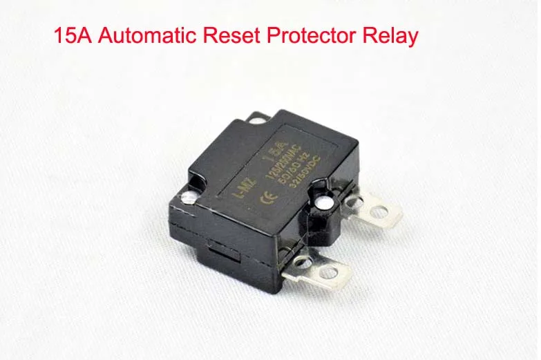 DIY 7A 10A 15A Automatic Reset Relay Fuse Therma Switch Circuit Breaker