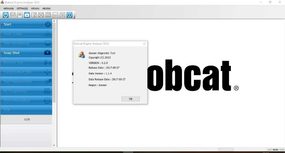 

BOBCAT DDT Engine Analyzer ECU and DCU 2017
