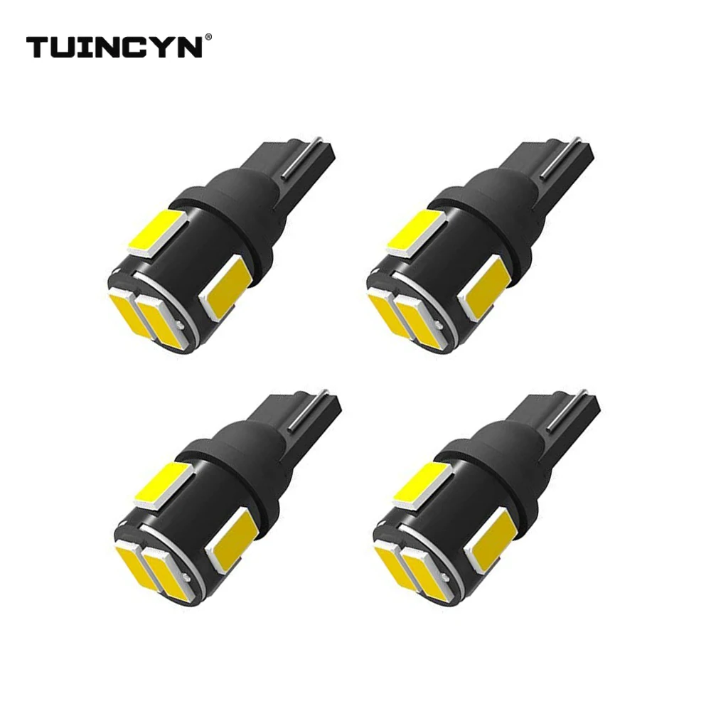 TUINCYN 4 шт. T10 W5W LED 5630 Автомобильные лампы 168 194 указатель поворота номерной знак