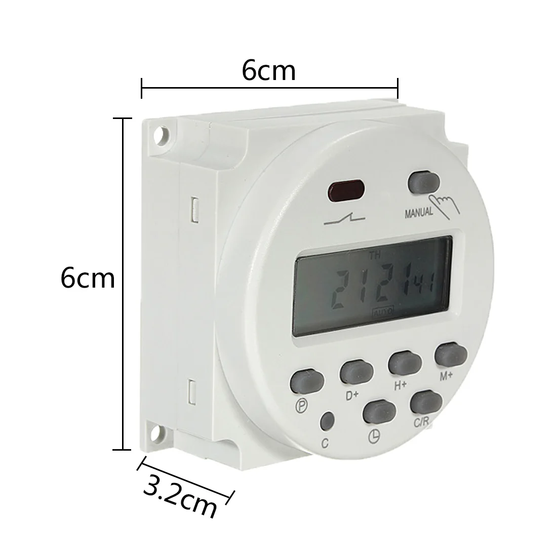 Цифровой Круглый таймер с ЖК дисплеем 220 В перем. Тока 16 А|lcd timer switch|switches programmabletimer