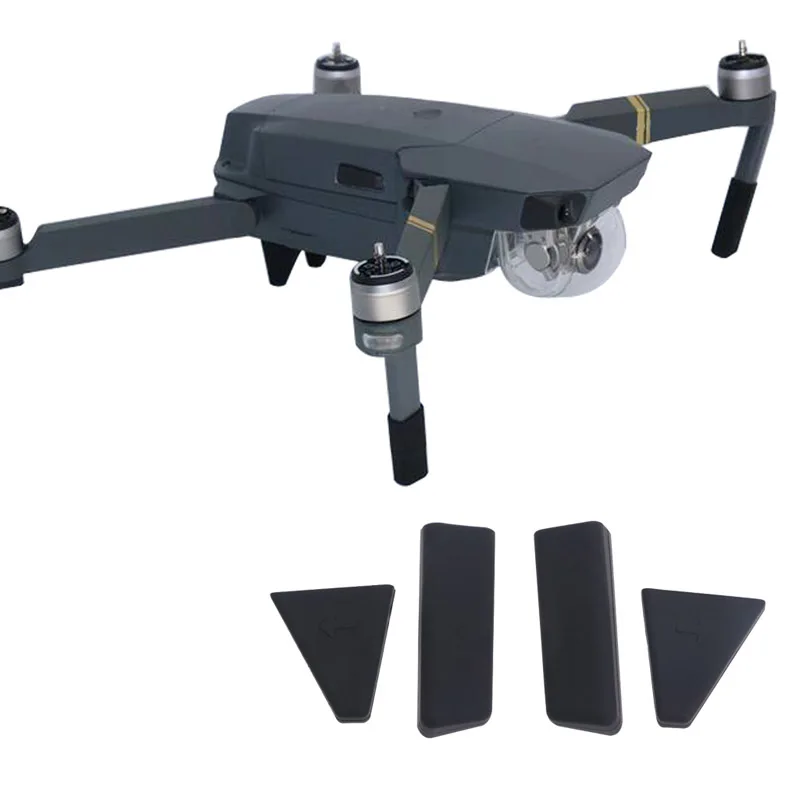 

4x Landing Gear Leg Heightened Extender Stabilizers Protection Pad For DJI Mavic Pro Black