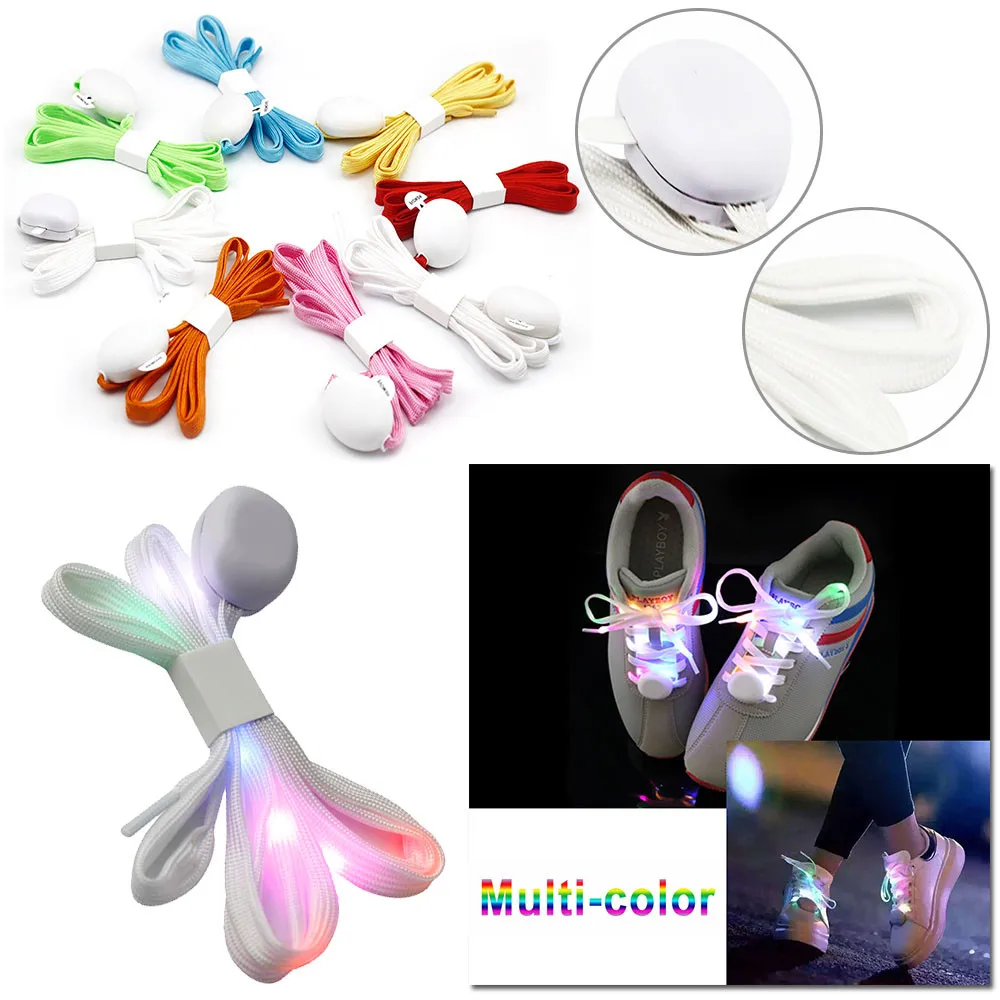 

Free ship Sport Luminous Shoelace Glow In The Dark Night Color Fluorescent Shoelace Athletic Sport Flat Shoe Laces Hot Selling