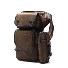 Для мужчин холст нейлоновая сумка падения нога Fanny Хип бум бедра сумки мотоцикл путешествия езда Креста тела поясная поясные сумки