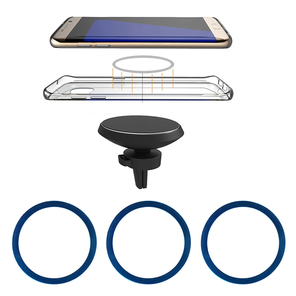 Universal Car Phone Holder Metal Ring for Qi Wireless Charger