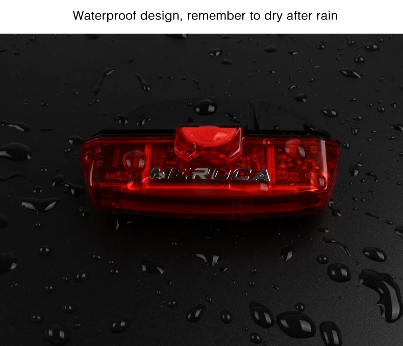 Cheap MEROCA Bike Bicycle Lamp100 LM Rechargeable LED USB COB Mountain Bike Tail Light Taillight MTB Safety Warning Bicycle Rear Light 13