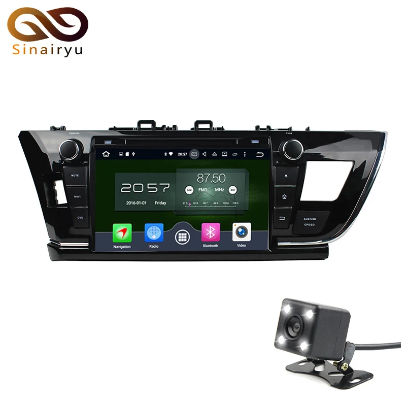 Sinairyu Android 6 0 Octa core 9 дюймов для Toyota Corolla 2014 2015 автомобильное радио pc dvd gps навигация car