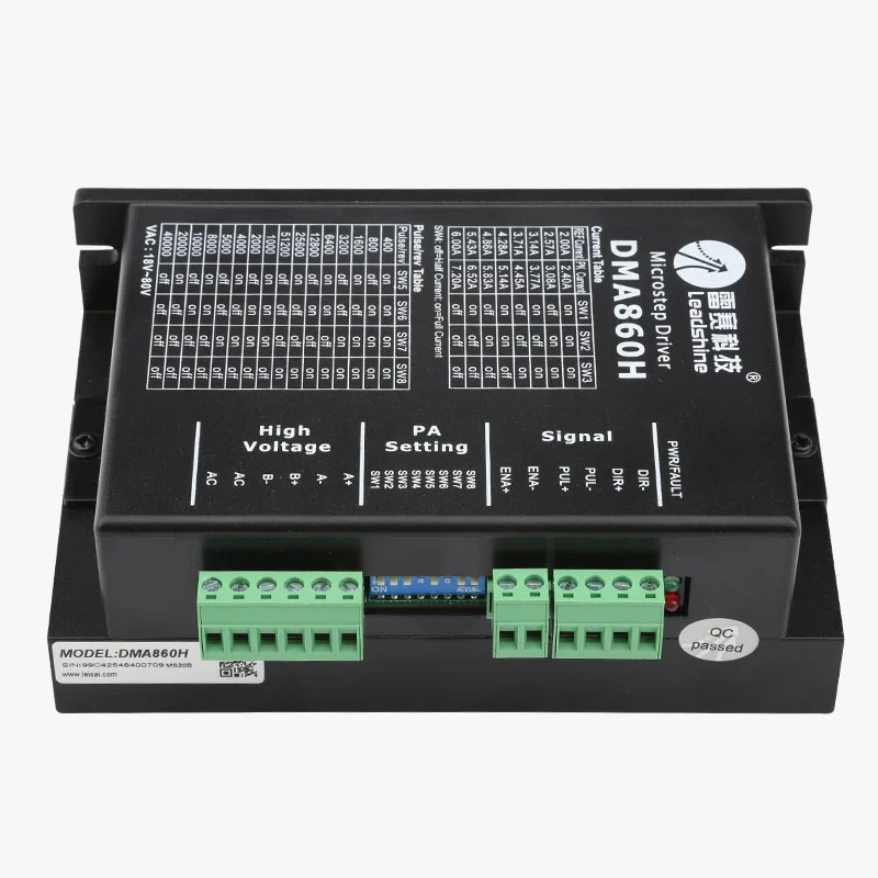 Драйвер Leadshine Microstep DMA860H шагового двигателя 18V 80VDC 2.4A 7.2A для ЧПУ NEMA23/NEMA34 шаговый