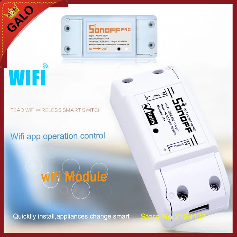 Sonoff ITEAD Smart Home WLAN Wireless Switch Modul für Apple Android APP Control