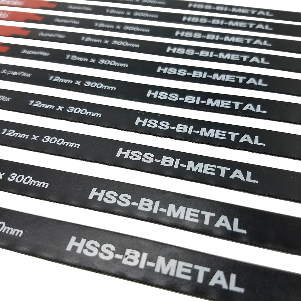 Hacksaw Blade 4PC 24TPI Saw Blades Superflex HSS-BI-METAL 12mm*300mm High Quality M2 & CRV6150 Matrial for Hacksaw Hand Tools