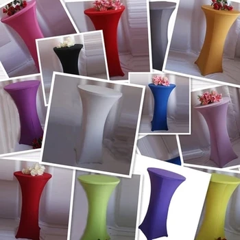 

hotsale spandex cocktail table cover dining table cover