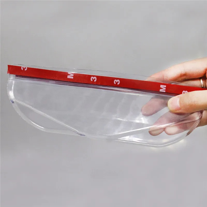 Universal Flexible PVC Car Rear View Mirror Sticker Rain Shield Guard Auto Rearview Mirrors Rain Shade Rainproof Eyebrow Cover