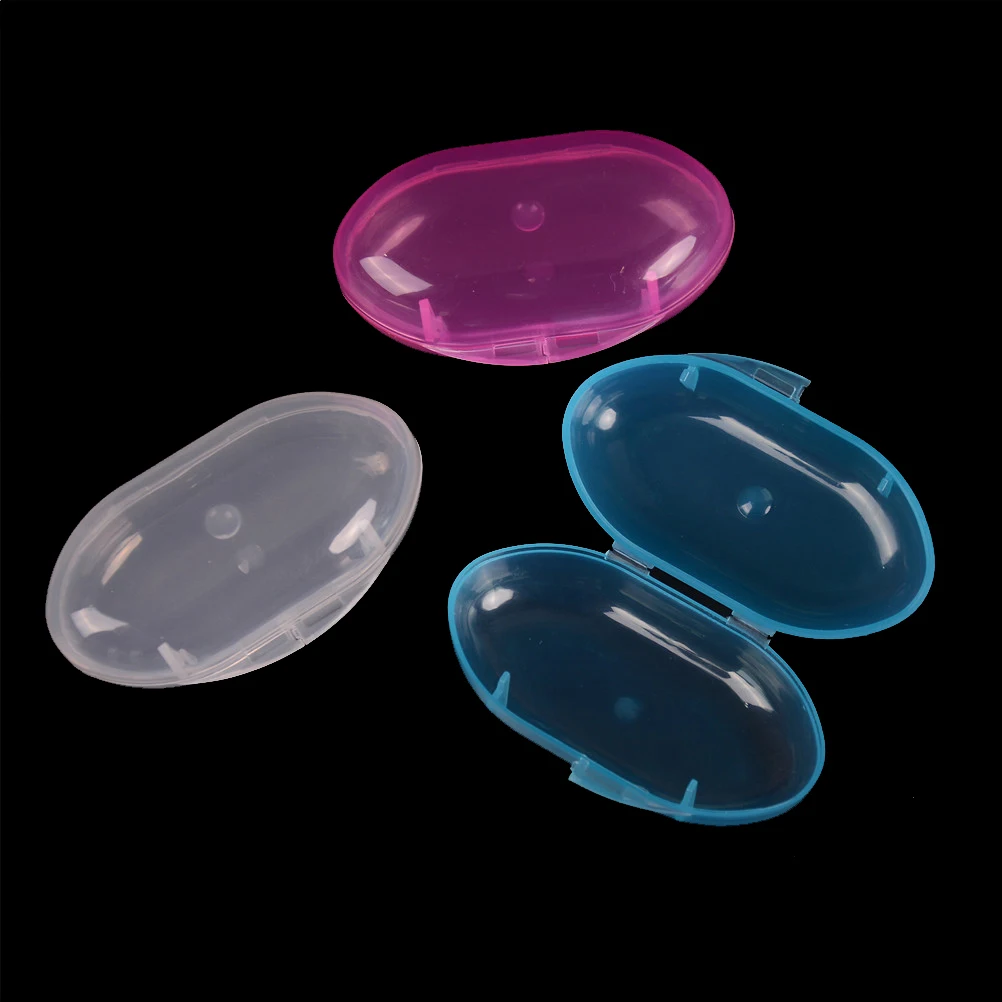 2PCS/set Clear Kids Infant Soft Silicone Finger Toothbrush Teeth Rubber Massager Brush Box
