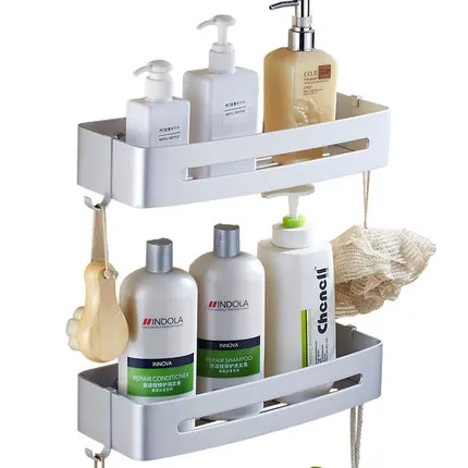 Space aluminum bathroom accessories corner rack,shower organizer corner shelf ,bathroomware ...