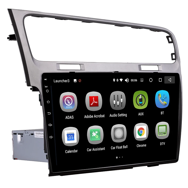Top Android 8.0 Car GPS 1 Din 10.1 Inch Touch Screen Car DVD Radio Multimedia Player For Volkswagen Golf 7 2013-2015 0