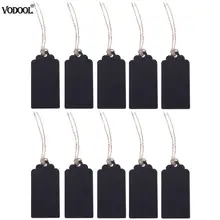 10 шт. DIY Мини Доска Кулон Дерево прямоугольник Форма висит ценник маркер дома вечерние праздничные DIY Декор школьные принадлежности