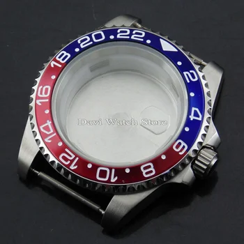 

40mm Bliger silver stainless steel watch case Fit ETA 2836,DG2813/3804,Miyota 82 Series movement